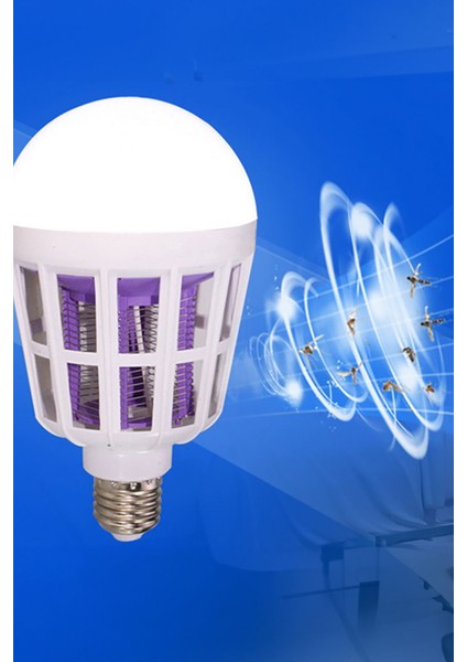 Sinek Öldürücü + Tasarruflu Led Ampül 15 Watt Sinek Kovucu Ampul