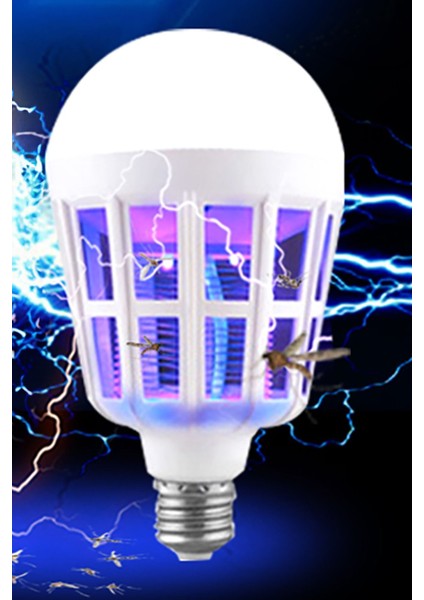 Sinek Öldürücü + Tasarruflu Led Ampül 15 Watt Sinek Kovucu Ampul