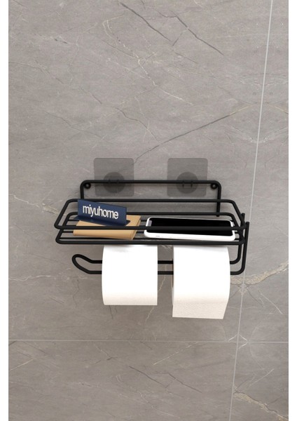 Yapışkanlı Tuvalet Kağıtlığı Metal Wc Kağıtlık Peçetelik Tuvalet Kağıdı Organizeri Banyo Düzenleyici