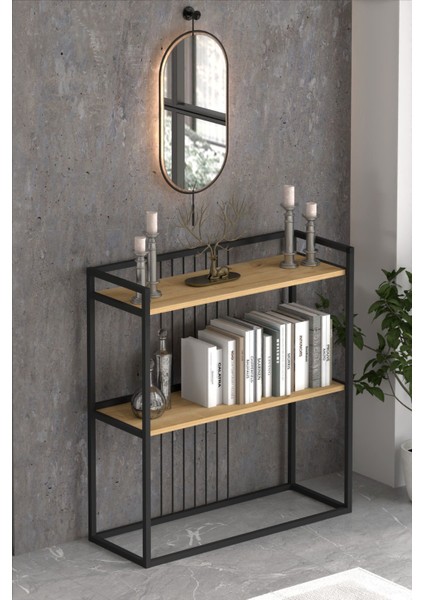 2 Raflı Metal Dresuar Raflı Lüx Dresuar Kitaplık Salon Düzenleyici 2 Raflı Konsol fiyatları