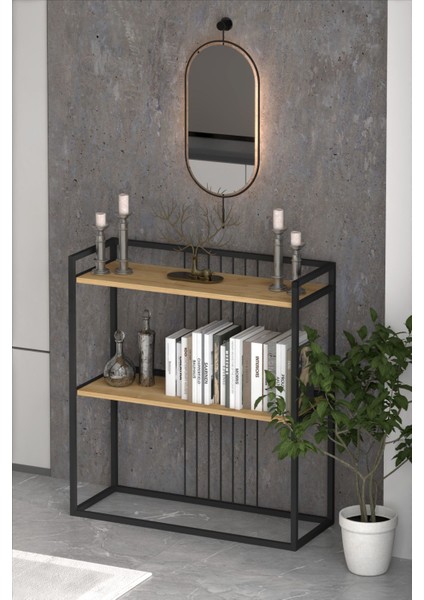 2 Raflı Metal Dresuar Raflı Lüx Dresuar Kitaplık Salon Düzenleyici 2 Raflı Konsol modelleri