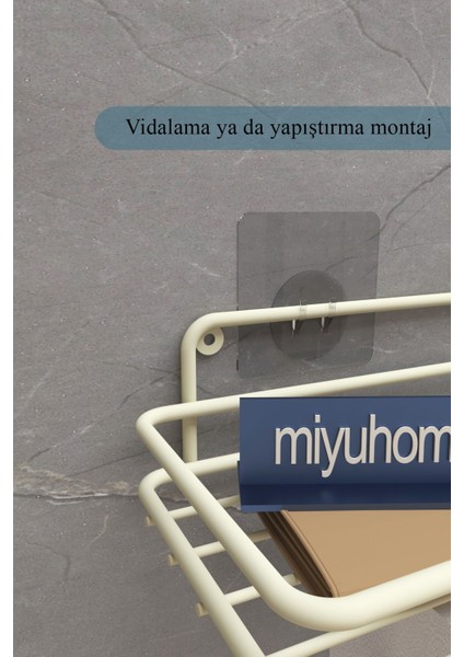 Yapışkanlı Tuvalet Kağıtlığı Metal Wc Kağıtlık Peçetelik Tuvalet Kağıdı Organizeri Banyo Düzenleyici