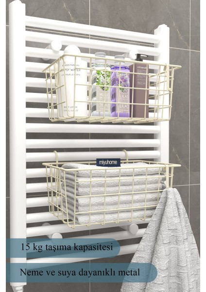 2'li Asılabilir Havlupan Düzenleyici Havluluk Banyo Düzenleyici Havlu Kurutma Asılabilir Havluluk