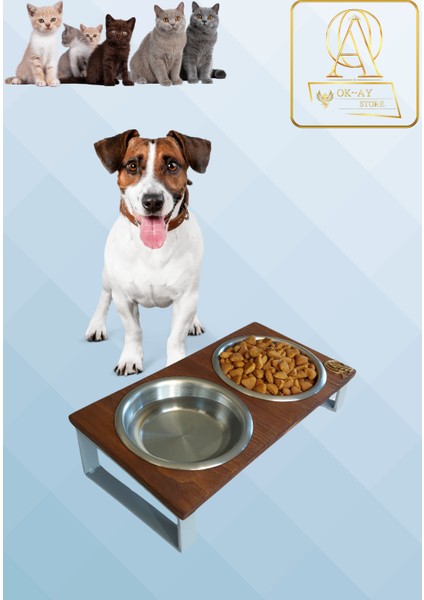 Kedi ve Köpekler Için Sağlıklı Yeme Standı, %10 Eğimli Tasarım ve Kaymaz Ayaklar fiyatları