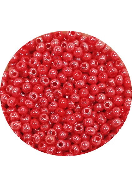 Dökme Cam Kum Boncuk (11/0) 2 mm - 60 Gram - Kırmızı - BNC039