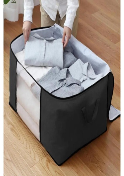 Siyah 5 Adet Üst Kalite Pencereli Kıyafet Eşya Saklama Hurcu Baza Altı Depolama Hurcu Organizer fırsatları