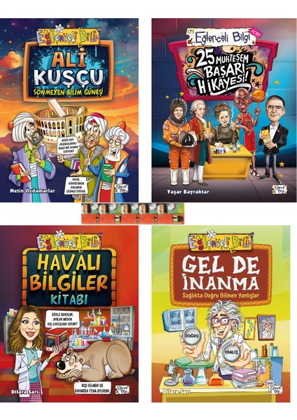 Ali Kuşçu / 25 Muhteşem Başarı Hikayes / Gel De İnanma / Havalı Bilgiler Kitabı (4 Kitap)