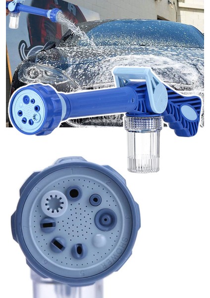 Köpüklü Oto Araba Araç Yıkama Aparatı Basınçlı Su Tabancası Bahçe Sulama Aparatı