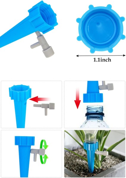 Sulama Saksı Sulama Aparatı 4 Adet Otomatik Damlama Sistemi 4 Lü indirimleri