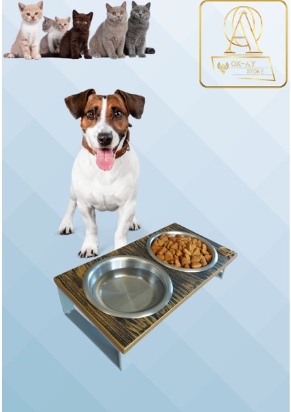 Kedi ve Köpekler Için Sağlıklı Yeme Standı, %10 Eğimli Tasarım ve Kaymaz Ayaklar fiyatları