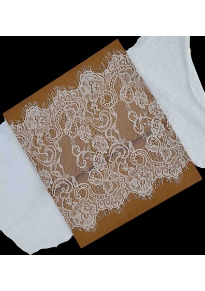 Mutkin Sakallı, Kirpikli Dantel, 45 cm - 3 Metredir, Gelinlik, Abiye, Iç Giyim, Dikiş Aksesuar