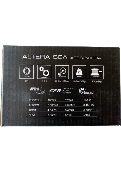 Altera Sea ATES-5000A 4+1bb Olta Makinesi modelleri