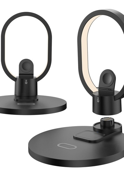 Cep Telefonu Kablosuz Şarj Kulaklık Şarj Standı Tutucusu ve Masa Lambası Set 4in1 fiyatları