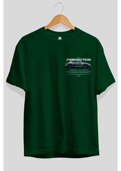 Thıs Is Perfectıon Ön Sol Baskılı Oversize T-Shirt Erkek Kadın Unisex Pamuk Bisiklet Yaka Tişort fiyatları