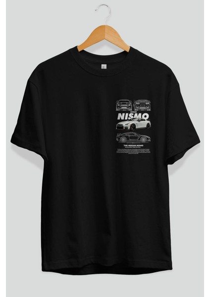 Nıssan Nısmo Ön Sol Baskılı Oversize T-Shirt Erkek Kadın Unisex %100 Pamuk Bisiklet Yaka Tişort fiyatları