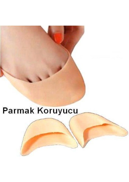 2 Li Silikon Parmak Gömleği Ayak Parmak Nasır Koruyucu