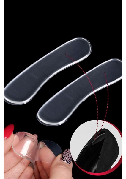 2'li Ayakkabı Vurma Önleyici Silikon Nasır Koruyucu Şeffaf