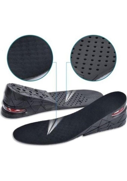 Uzatıcı Tabanlık Gizli Topuk 7 cm Ortopedik Hava Yastıklı Tam Boy