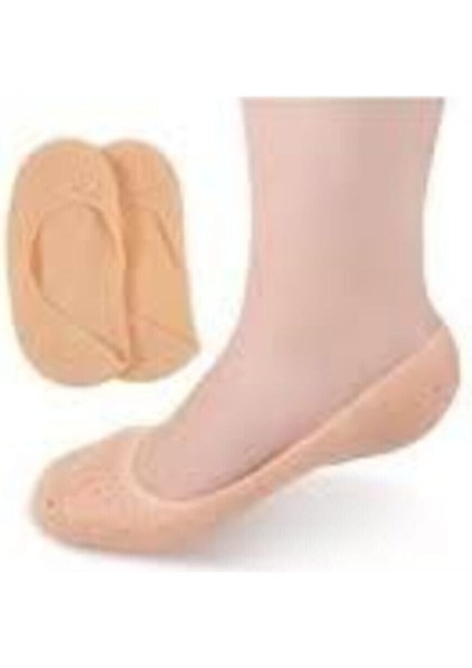 Patik Portatif Ayak Topuk Çatlak Çorabı Silikon Patik Ten Rengi Çorap fırsatları