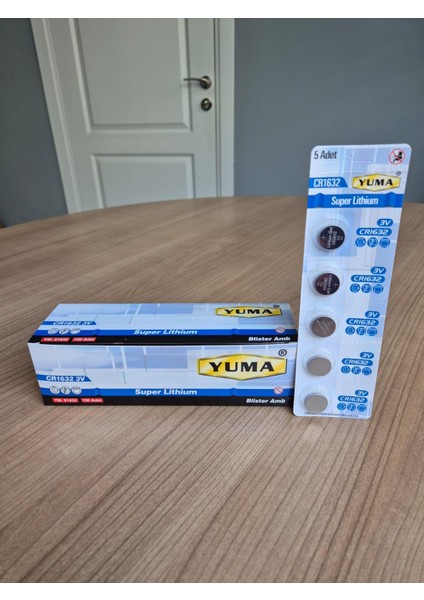 Düğme Pil CR1632 3V 5 Adet Yuma Pil modelleri