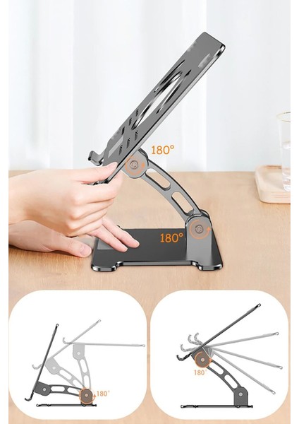 Kademeli Katlanabilir Masaüstü Telefon Tablet Standı Portatif Laptop Standı indirimleri