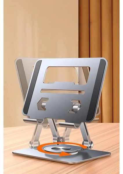 Tablet Standı Tüm Modeller İçin 360 Derece Dönen Alüminyum Masaüstü Tablet Telefon Tutucu modelleri