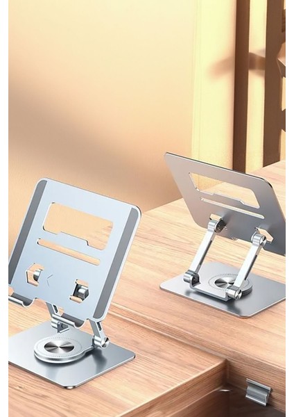 Tablet Standı Tüm Modeller İçin 360 Derece Dönen Alüminyum Masaüstü Tablet Telefon Tutucu indirimleri