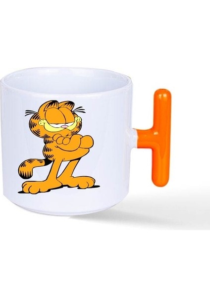 Garfield Temalı Baskı Kupa Bardak T Kulp