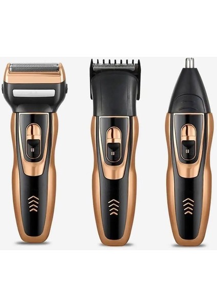 3 Başlıklı Özel Seri Titanyum Pro Edition Saç Sakal Burun Kılı Alma Tıraş Makinesi fırsatları
