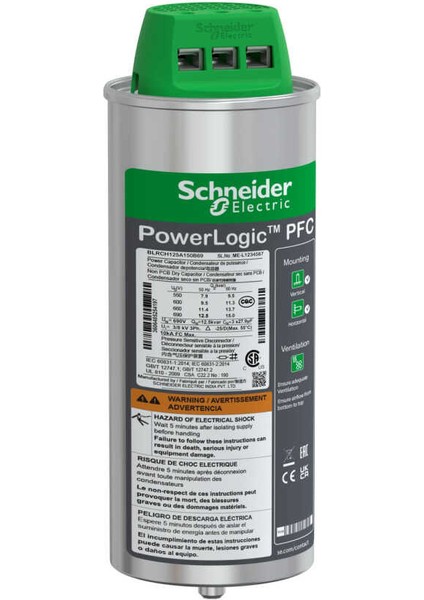 BLRCH185A222B52 BLRCH185A222B52 18,5 Kvar 525 Volt Trf.heavy Kond