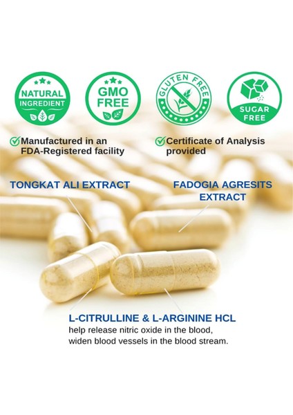Vİnatura Tongkat Alı & Fadogia Agrestis - 1200MG, L-Citrulline And L-Arginine, 60 Capsul.made In Usa