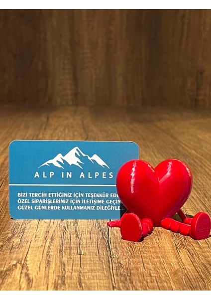 Mini Ayaklı Kalp - Doğum Günü, Sevgililer Günü İçin Masaüstü Hediyelik