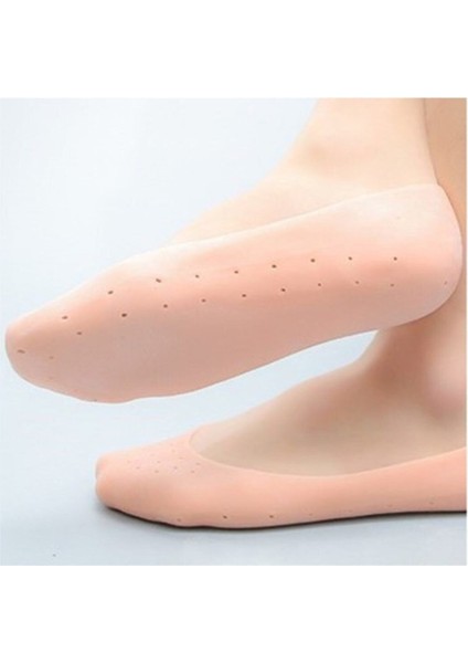 Silikon Patik Yumuşak Rahat Çorap Patik (Çift) Topuk Çatlak Gideren Ayak Bakım Çorapı 2 Adet fırsatları