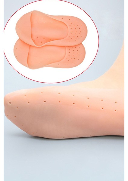 Yumuşak Silikon Rahat Patik Çorap Patik Topuk Çatlak Gideren Ayak Bakım Aleti Bir Çift fiyatları