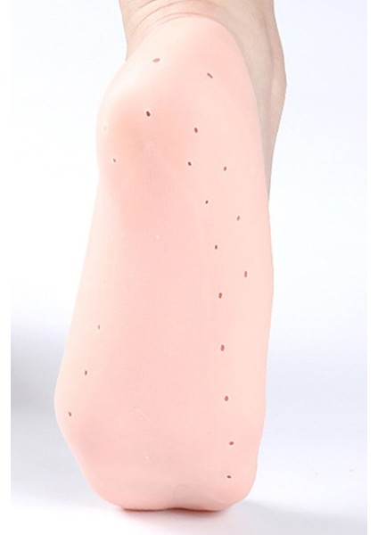 Yumuşak Silikon Rahat Patik Çorap Patik Topuk Çatlak Gideren Ayak Bakım Aleti Bir Çift modelleri