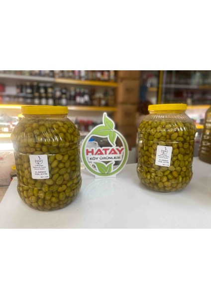 El Kırması Yeşil Zeytin 5 kg Pet ( Net 3 Kg)