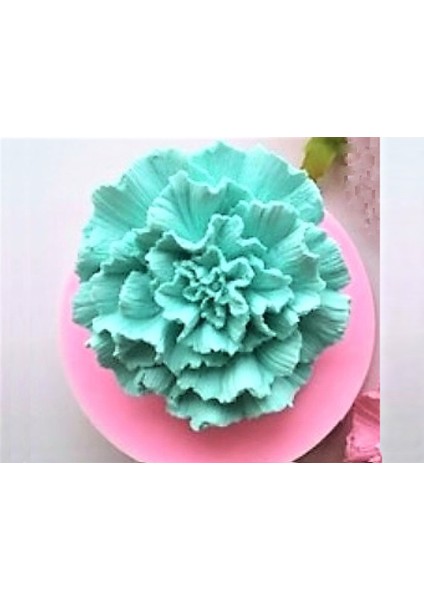 Üç Boyutlu 8cm Çiçek Kadife Silikon Kalıp K-024