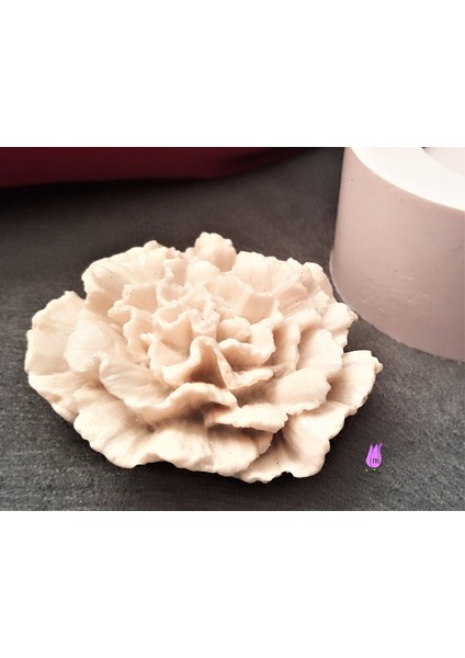 Üç Boyutlu 8cm Çiçek Kadife Silikon Kalıp K-024