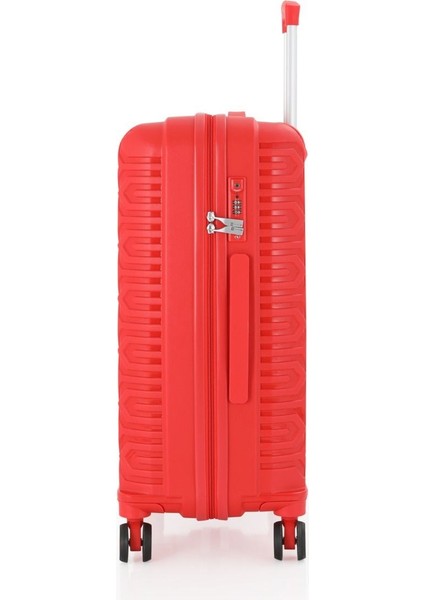 Üçlü Polipropilen Valiz Seti V377 - Mçs Kırılmaz Silikon Valiz Set modelleri