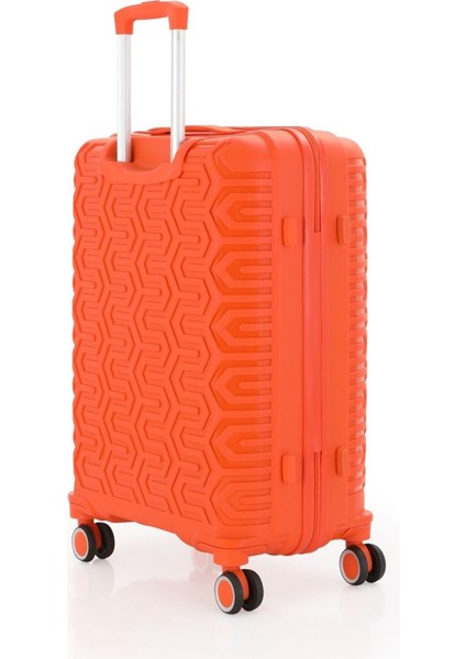 Üçlü Polipropilen Valiz Seti V377 - Mçs Kırılmaz Silikon Valiz Set modelleri