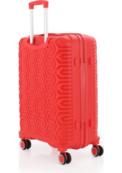 Üçlü Polipropilen Valiz Seti V377 - Mçs Kırılmaz Silikon Valiz Set fırsatları