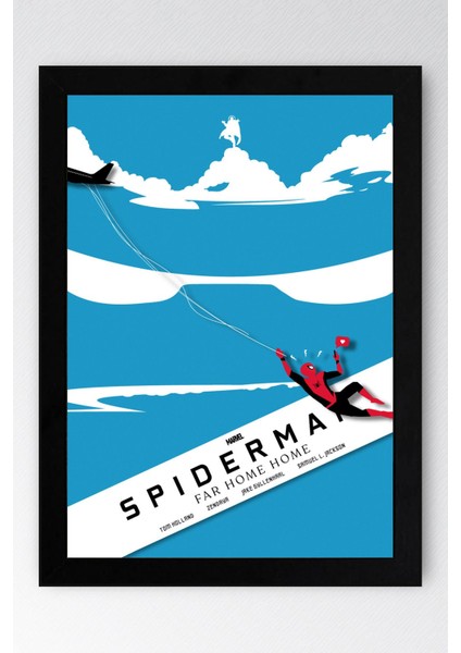 Spider Man Çerçeveli Tablo - Örümcek Adam Fim Posteri Tablo