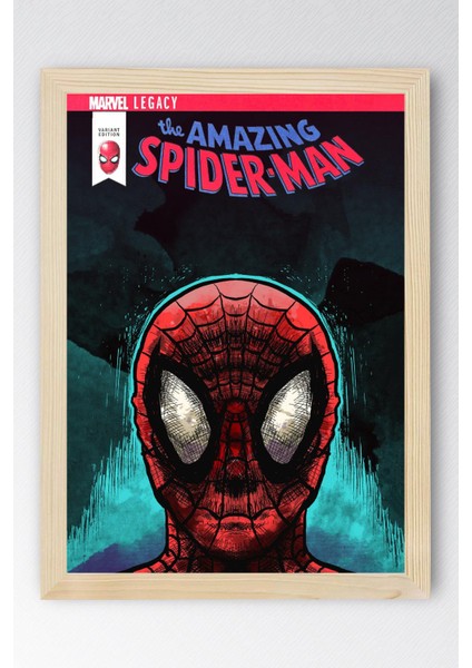Spider Man Çerçeveli Tablo - Örümcek Adam Çizgi Roman Kapağı Posteri Tablo