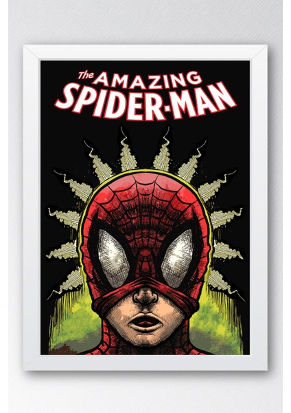 The Amazing Spider Man Çerçeveli Tablo - Örümcek Adam Fim Posteri Tablo