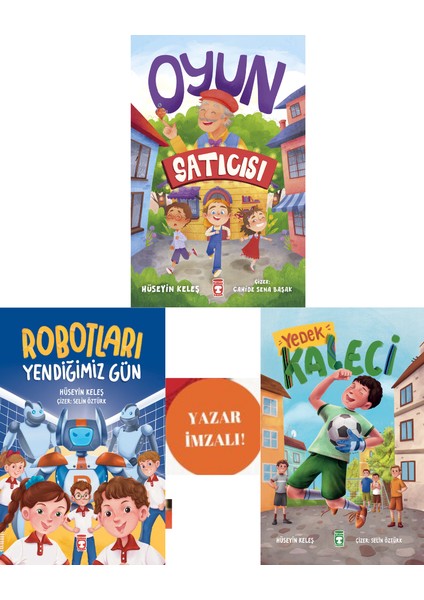 Oyun Satıcısı / Yedek Kaleci / Robotları Yendiğimiz Gün (3 Kitap) - Hüseyin Keleş