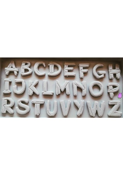 Odun Görünümlü Harf Alfabe Silikon Kalıp K-031 fırsatları