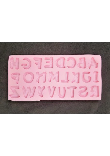 Odun Görünümlü Harf Alfabe Silikon Kalıp K-031