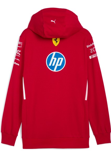 Scuderıa Ferrarı 2025 Team Erkek Kapüşonlu Sweatshırt