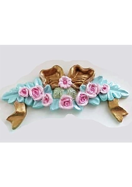 Kurdele Gül Çiçek Aplik Dekor 15CM Silikon Kalıp K-032 fırsatları