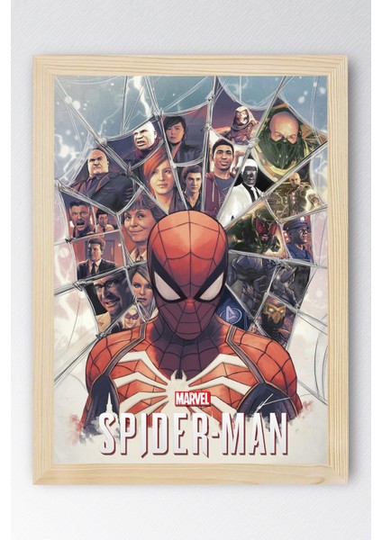 Spider Man Çerçeveli Tablo - Örümcek Adam Fim Posteri Tablo